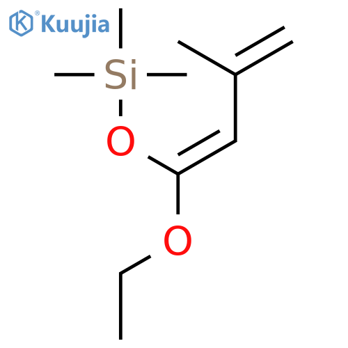 Silane, [(1-ethoxy-3-methyl-1,3-butadienyl)oxy]trimethyl- structure