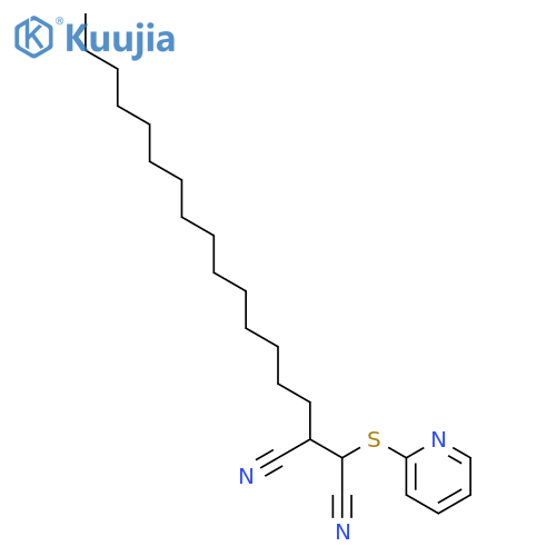 2-Pentadecyl-3-[(pyridin-2-yl)sulfanyl]butanedinitrile structure