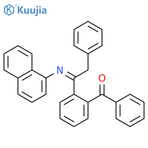 Methanone, [2-[1-(1-naphthalenylimino)-2-phenylethyl]phenyl]phenyl- structure