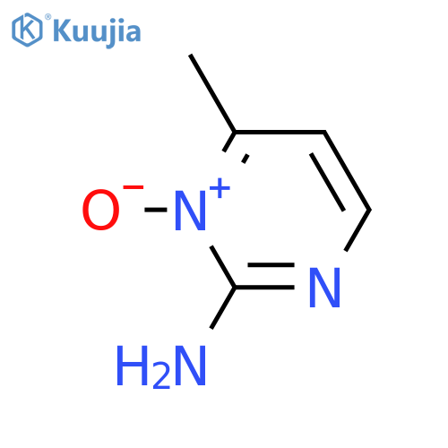 2-Pyrimidinamine,4-methyl-, 3-oxide structure