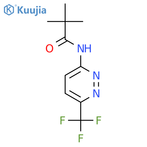 2,2-dimethyl-N-[6-(trifluoromethyl)-3-pyridazinyl]-Propanamide structure
