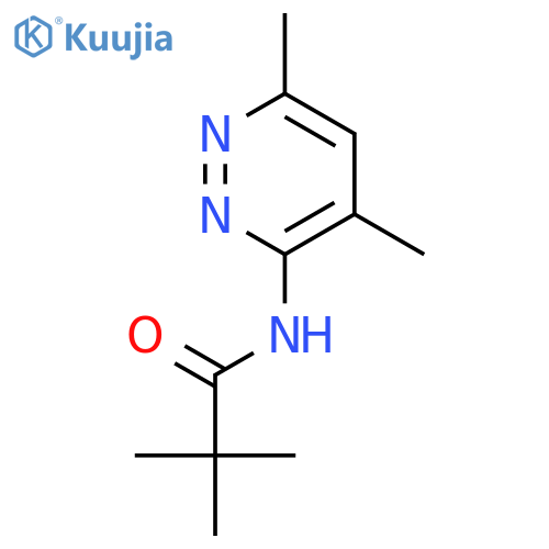 N-(4,6-dimethyl-3-pyridazinyl)-2,2-dimethyl-Propanamide structure