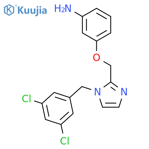 Benzenamine,3-[[1-[(3,5-dichlorophenyl)methyl]-1H-imidazol-2-yl]methoxy]- structure