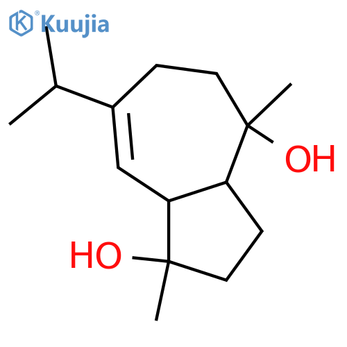 6-Guaiene-4,10-diol; (1β,4β,5β,10α)-form structure