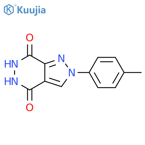 5,6-dihydro-2-(4-methylphenyl)-2H-Pyrazolo[3,4-d]pyridazine-4,7-dione structure