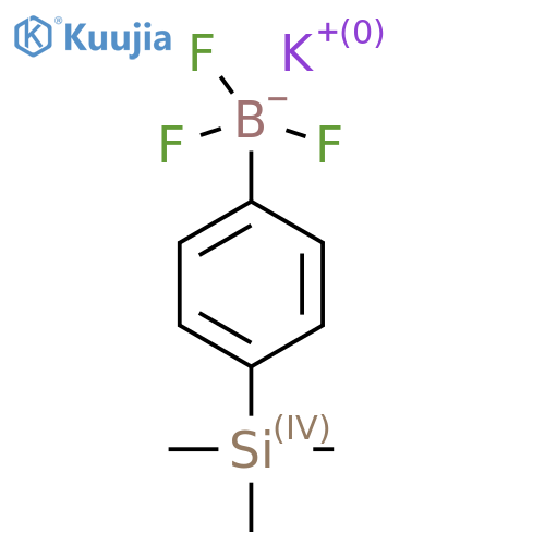 potassium trifluoro4-(trimethylsilyl)phenylboranuide structure