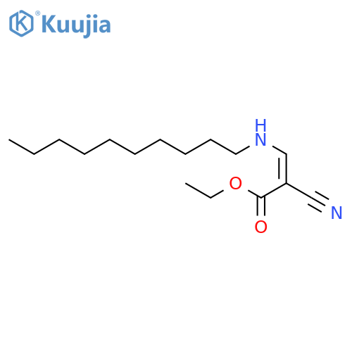 2-PROPENOIC ACID, 2-CYANO-3-(DECYLAMINO)-, ETHYL ESTER, (Z)- structure