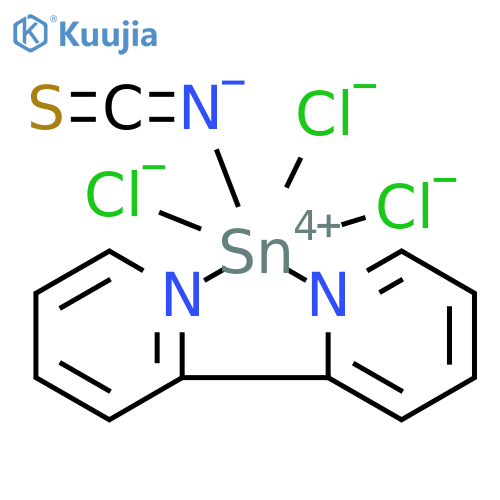 Tin, (2,2'-bipyridine-N,N')trichloro(thiocyanato-N)- (9CI) structure