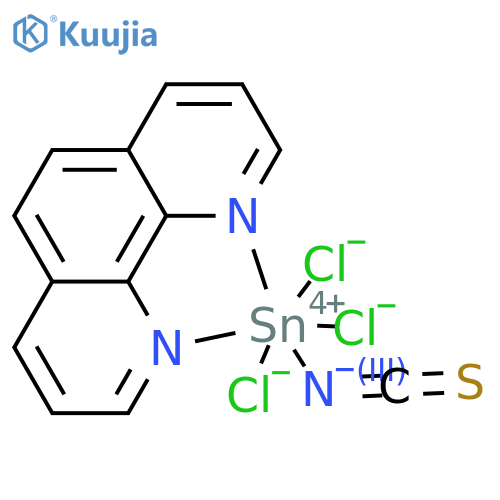 Tin, trichloro(1,10-phenanthroline-N1,N10)(thiocyanato-N)- (9CI) structure