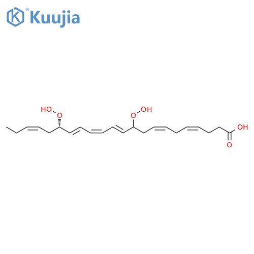 4,7,11,13,15,19-Docosahexaenoic acid, 10,17-bis(hydroperoxy)-, (4Z,7Z,11E,13Z,15E,17S,19Z)- structure