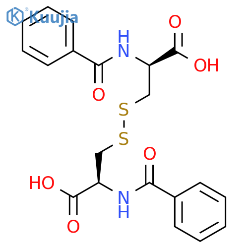 D-Cystine, N,N'-dibenzoyl- structure