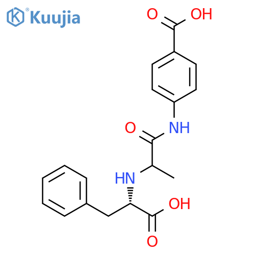 L-PHENYLALANINE, N-[2-[(4-CARBOXYPHENYL)AMINO]-1-METHYL-2-OXOETHYL]- structure