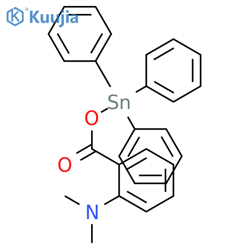 N,N-Dimethyl-2-{[(triphenylstannyl)oxy]carbonyl}aniline structure
