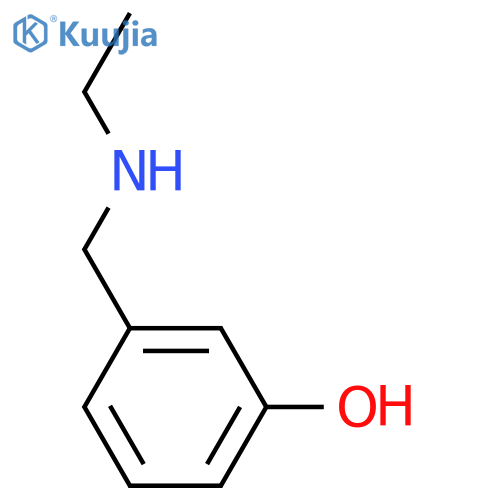 3-(ethylamino)methylphenol structure