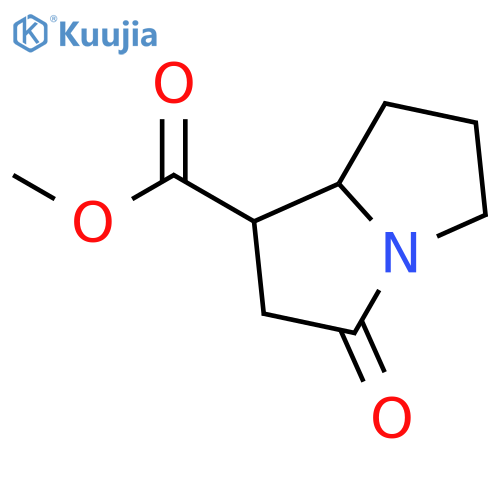 1H-Pyrrolizine-1-carboxylic acid, hexahydro-3-oxo-, methyl ester structure