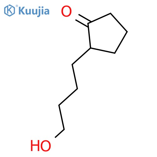 Cyclopentanone, 2-(4-hydroxybutyl)- structure