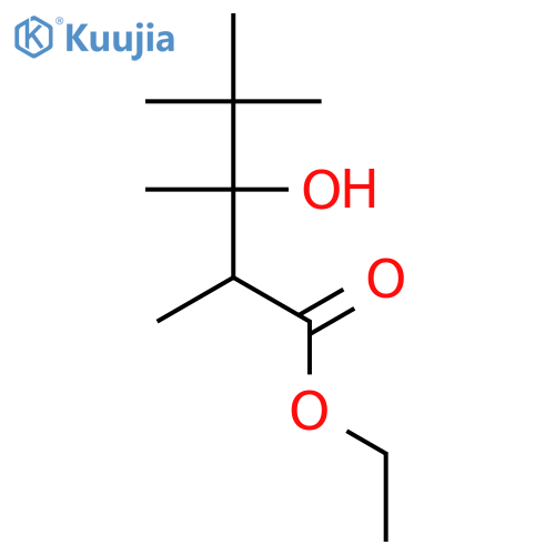 PENTANOIC ACID, 3-HYDROXY-2,3,4,4-TETRAMETHYL-, ETHYL ESTER structure