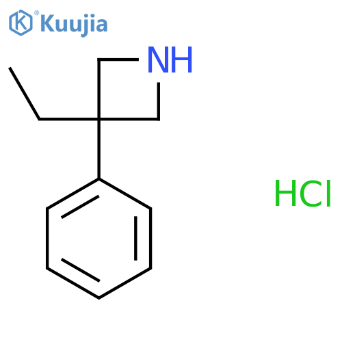 3-Ethyl-3-phenylazetidine hydrochloride structure