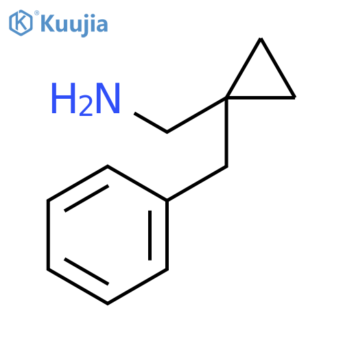 (1-benzylcyclopropyl)methanamine structure