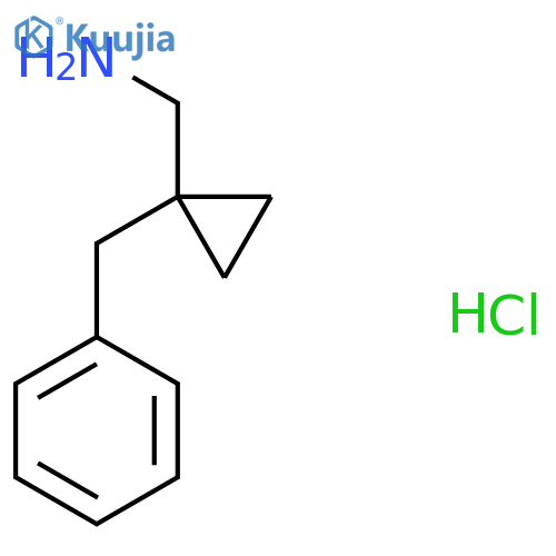 (1-Benzylcyclopropyl)methanamine hydrochloride structure