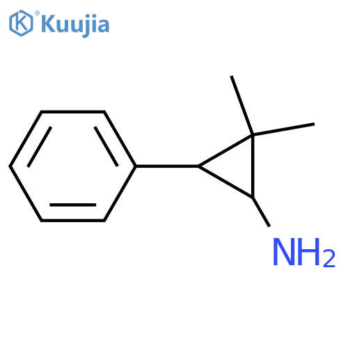 2,2-dimethyl-3-phenylcyclopropan-1-amine structure