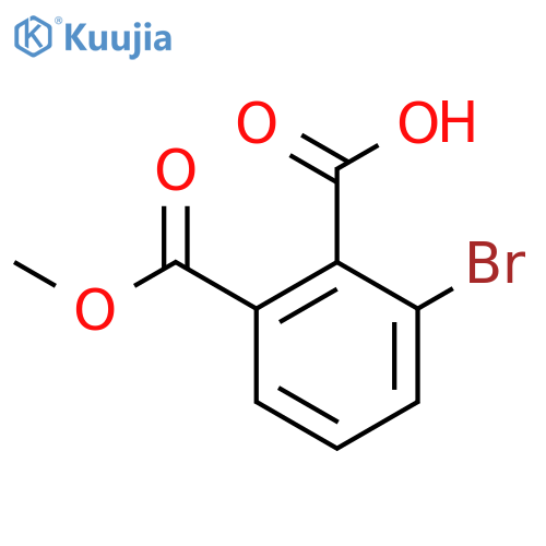 2-Bromo-6-(methoxycarbonyl)benzoic acid structure