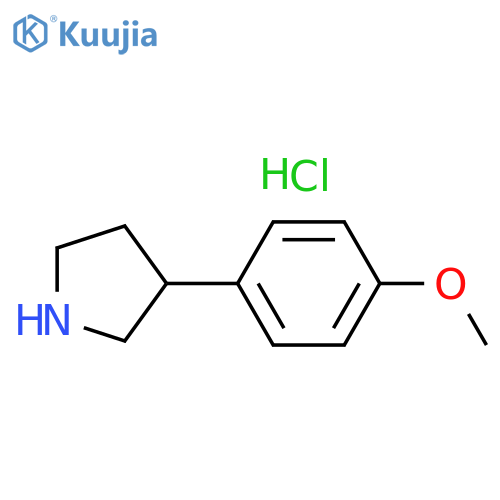 3-(4-Methoxyphenyl)pyrrolidine hydrochloride structure