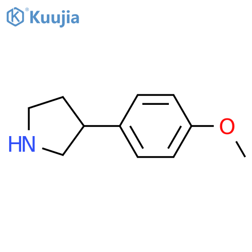 3-(4-Methoxyphenyl)pyrrolidine structure