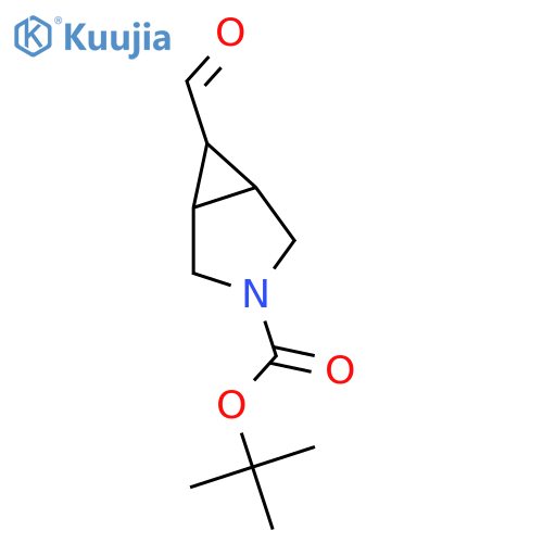 Tert-butyl 6-formyl-3-azabicyclo[3.1.0]hexane-3-carboxylate structure