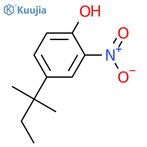 4-(2-Methylbutan-2-yl)-2-nitrophenol structure