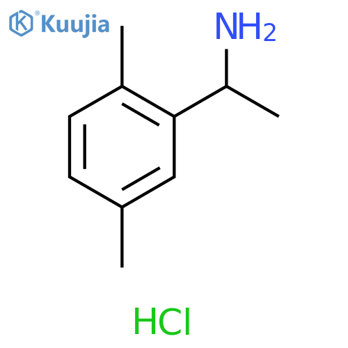 1-(2,5-dimethylphenyl)ethan-1-amine hydrochloride structure