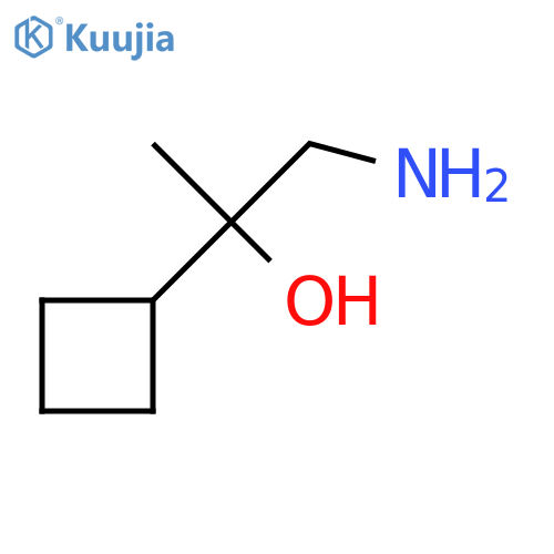 1-amino-2-cyclobutylpropan-2-ol structure