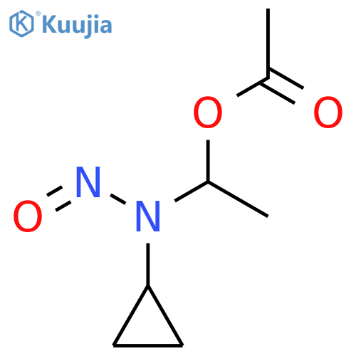 Ethanol,1-(cyclopropylnitrosoamino)-, 1-acetate structure