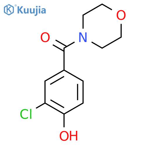 2-Chloro-4-(morpholine-4-carbonyl)phenol structure