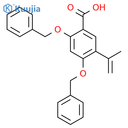 2,4-Bis-benzyloxy-5-isopropenyl-benzoic acid structure