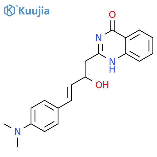 4(1H)-Quinazolinone,2-[(3E)-4-[4-(dimethylamino)phenyl]-2-hydroxy-3-butenyl]- structure
