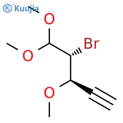 1-Pentyne, 4-bromo-3,5,5-trimethoxy-, (R*,R*)- structure