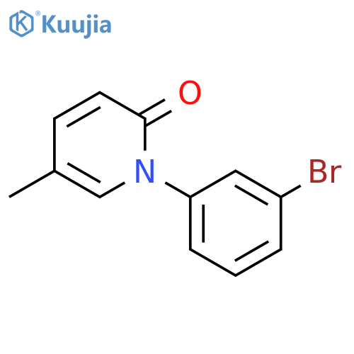 1-\u200b(3-\u200bBromophenyl)\u200b-\u200b5-\u200bmethyl-2(1H)\u200b-pyridinone structure