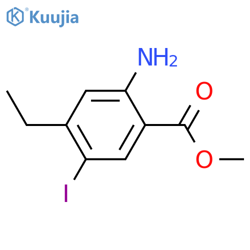 Ethyl 2-amino-5-iodobenzoate structure