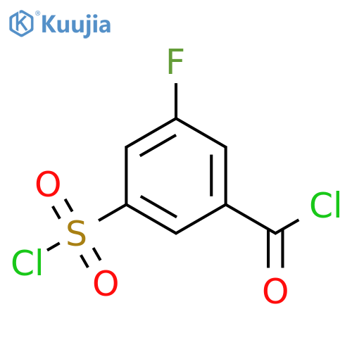 3-(chlorosulfonyl)-5-fluorobenzoyl chloride structure