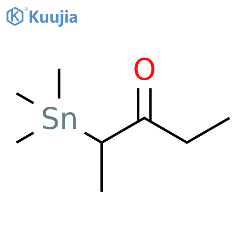 3-PENTANONE, 2-(TRIMETHYLSTANNYL)- structure