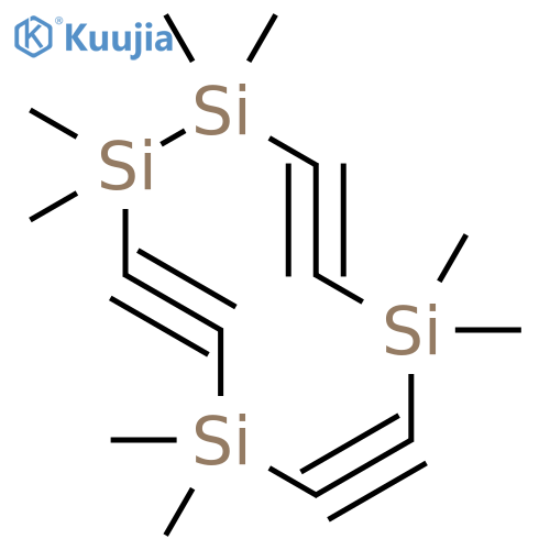 1,2,5,8-TETRASILACYCLODECA-3,6,9-TRIYNE, 1,1,2,2,5,5,8,8-OCTAMETHYL- structure