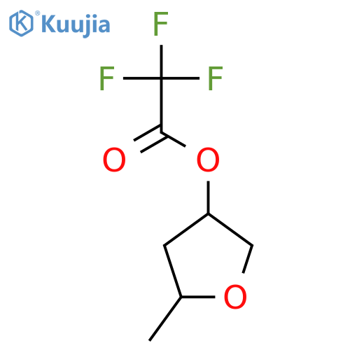 Acetic acid, trifluoro-, tetrahydro-5-methyl-3-furanyl ester structure
