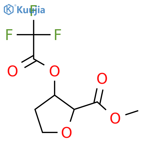 2-FURANCARBOXYLIC ACID, TETRAHYDRO-3-[(TRIFLUOROACETYL)OXY]-, METHYL ESTER structure