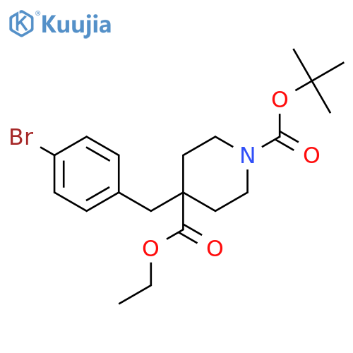 ETHYL N-BOC-4-(4-BROMOBENZYL)PIPERIDINE-4-CARBOXYLATE structure