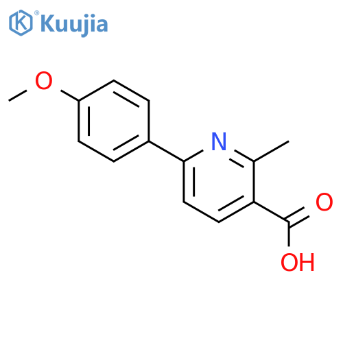 6-(4-Methoxyphenyl)-2-methylpyridine-3-carboxylic Acid structure