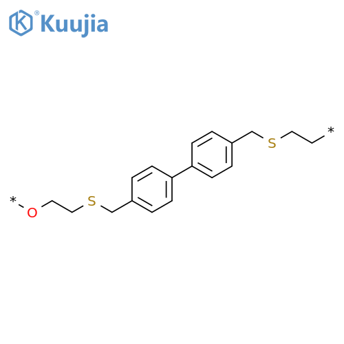 POLY(OXY-1,2-ETHANEDIYLTHIOMETHYLENE[1,1'-BIPHENYL]-4,4'-DIYLMETHYLENETHIO-1,2-ETHANEDIYL) structure