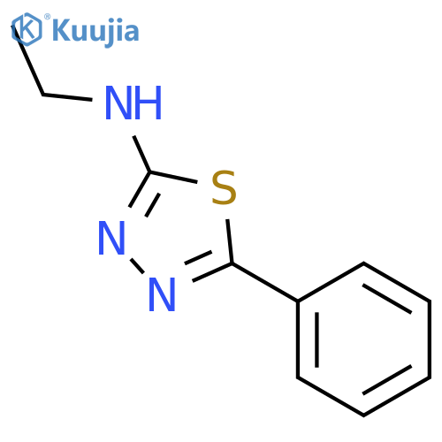N-Ethyl-5-phenyl-1,3,4-thiadiazol-2-amine structure