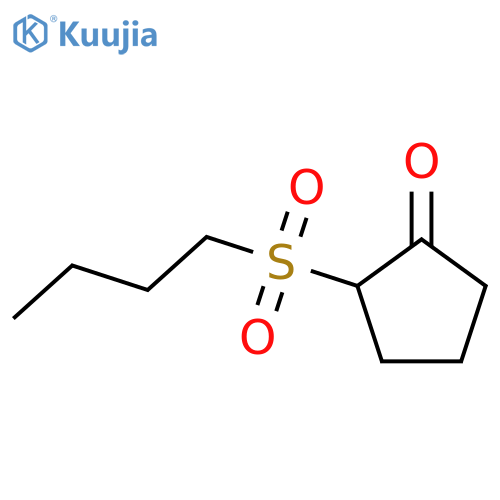 2-butylsulfonylcyclopentan-1-one structure