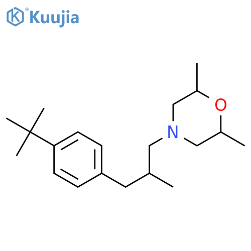 2,6-dimethyl-4-[2-methyl-3-(4-tert-butylphenyl)propyl]morpholine structure